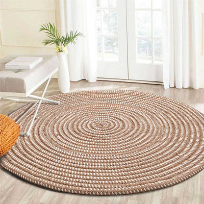 Tapis minimaliste rond