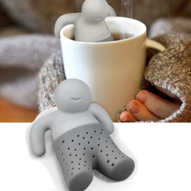 Infuseur à thé en silicone, bonhomme