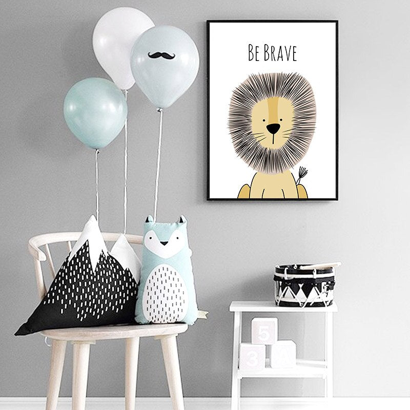 Toile "Encouragements animaliers"