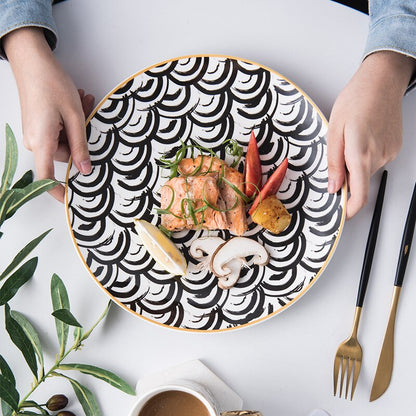 Assiettes géométriques