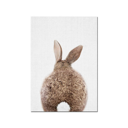 Toile "Lapin malin"
