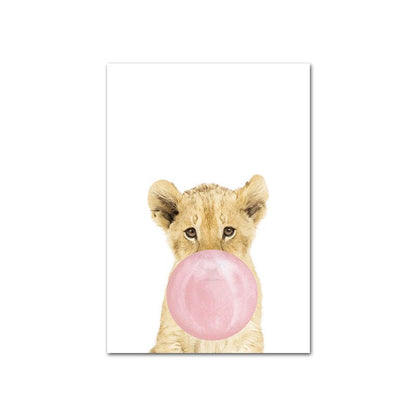 Toile "Bubble gum"