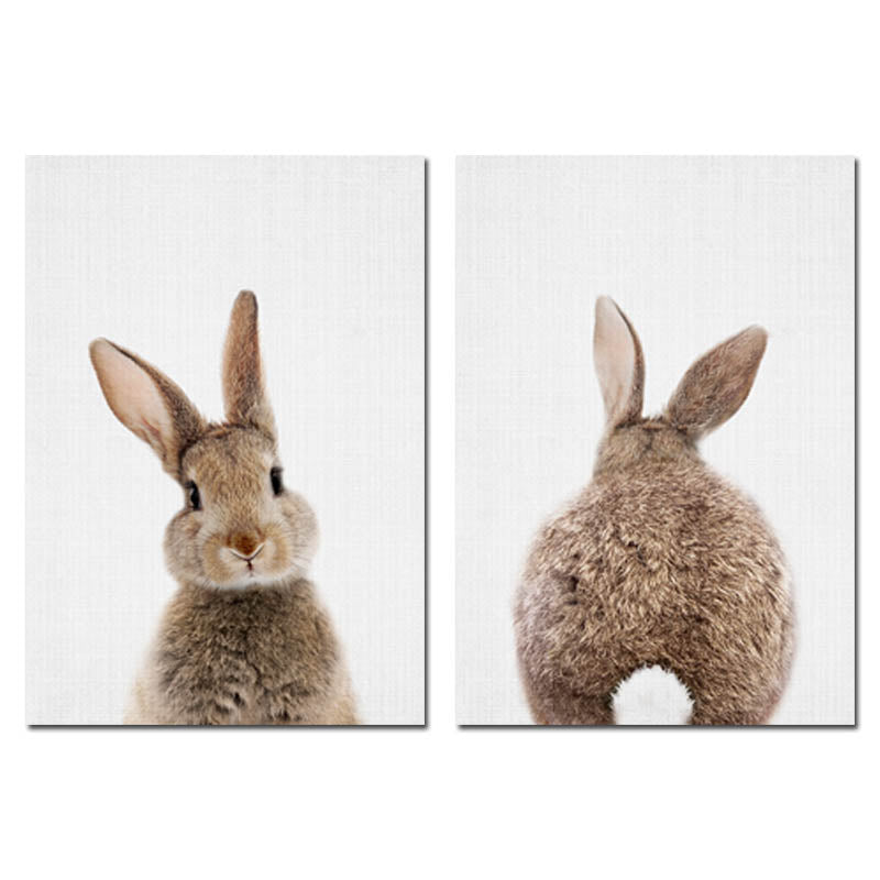 Toile "Lapin malin"