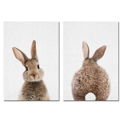 Toile "Lapin malin"