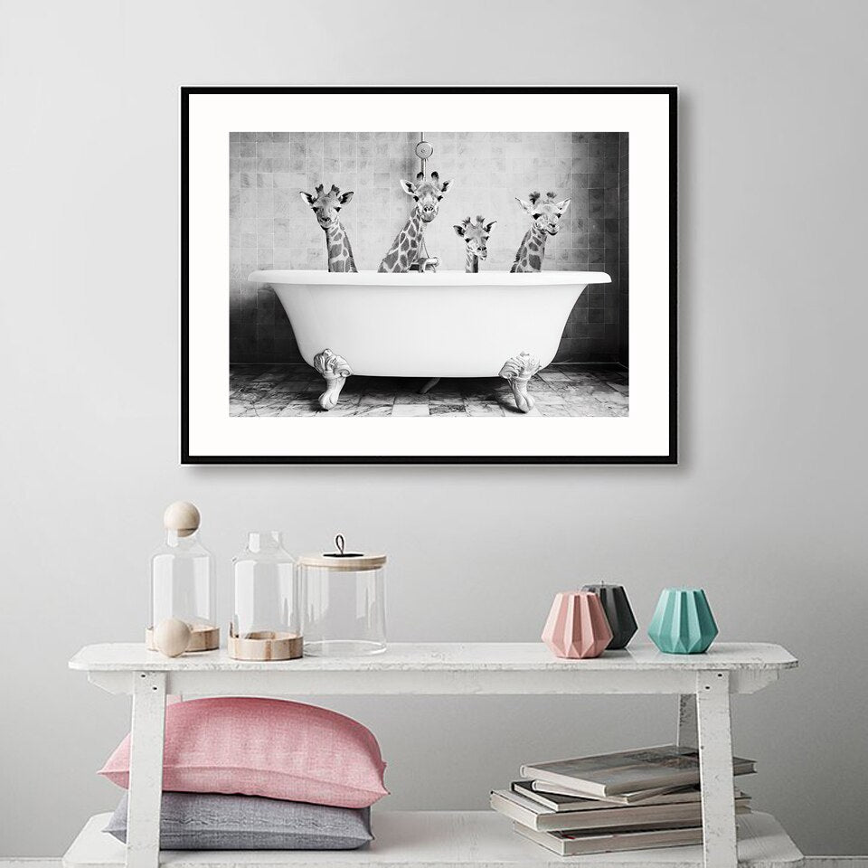 Toile "Bain sauvage"