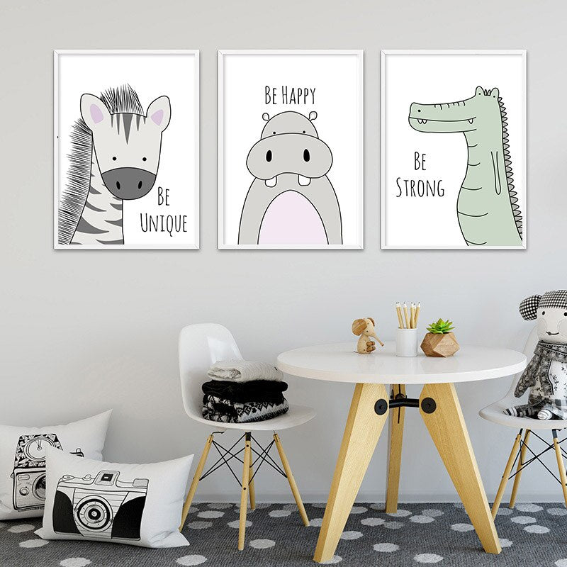 Toile "Encouragements animaliers"