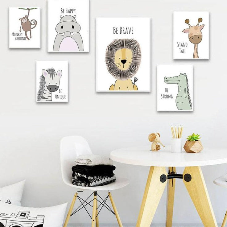 Toile "Encouragements animaliers"