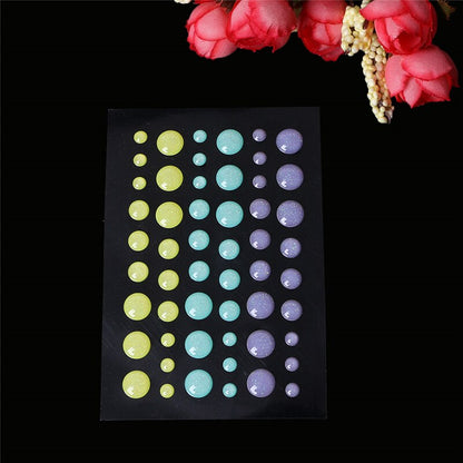 Lot d'autocollants en relief, gouttelettes pastels