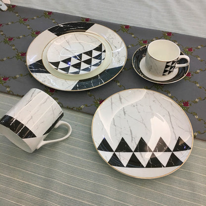 Assiette marbré