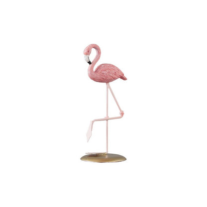 Statue flamant rose