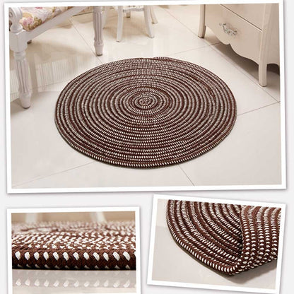 Tapis minimaliste rond