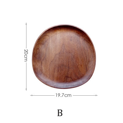 Plat, assiette en bois