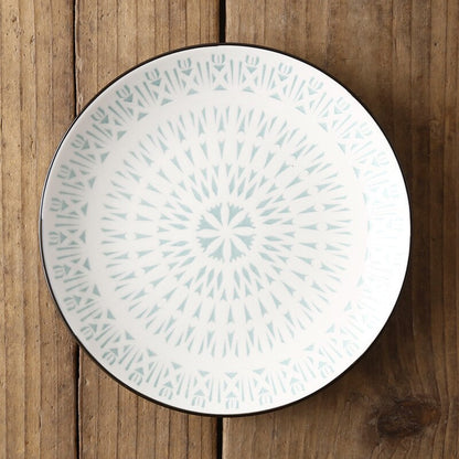 Assiette à motif, inspiration japonaise