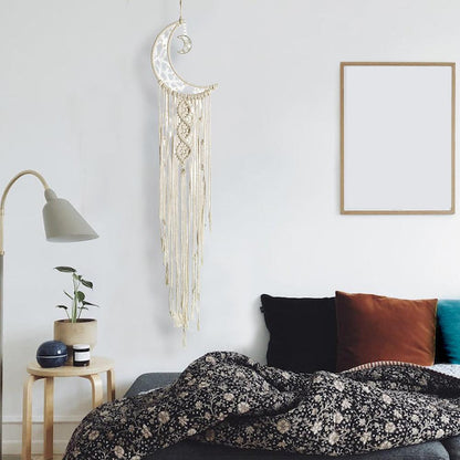 Décoration murale en macramé, attrape-rêve