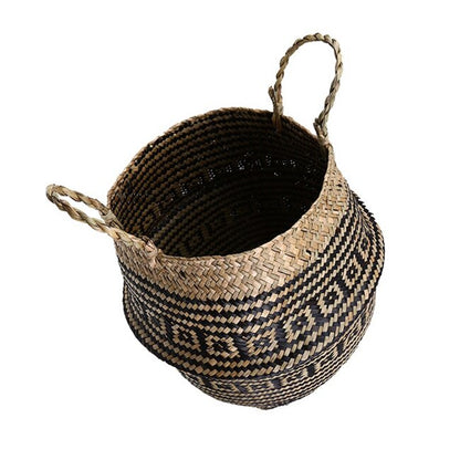 Cache-pot/panier en paille