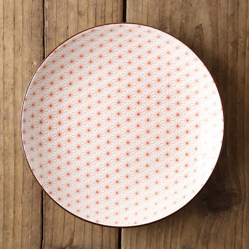 Assiette à motif, inspiration japonaise