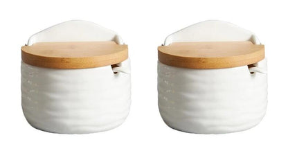 Ensemble de pots ronds en céramique