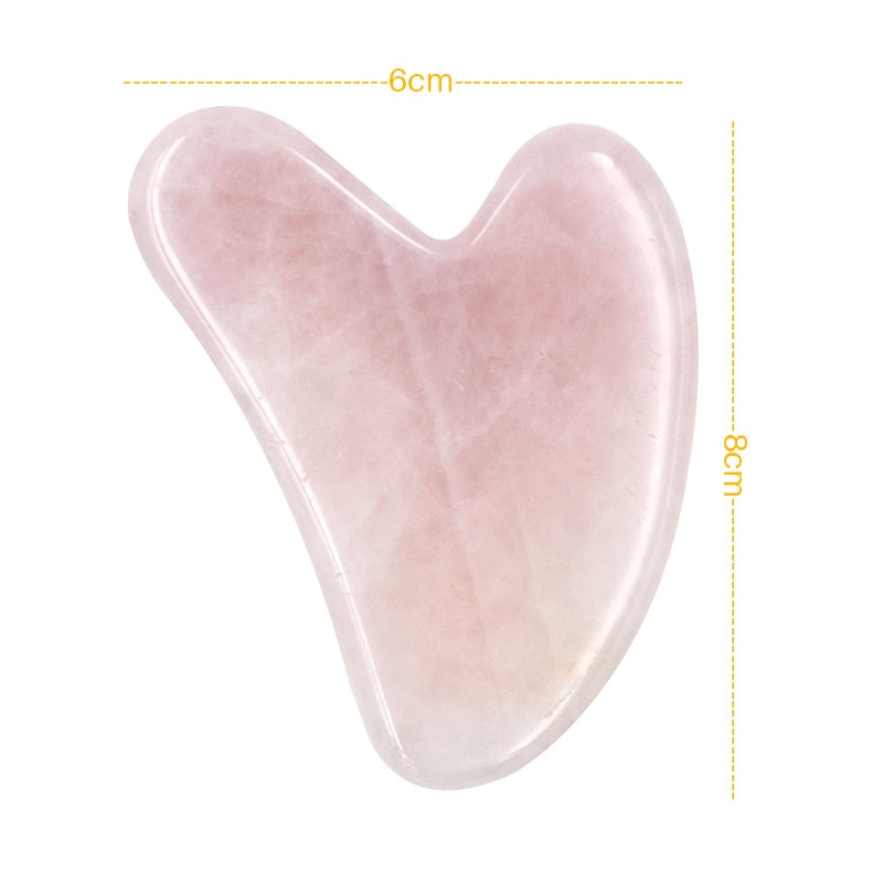 Gua Sha de Quartz rose