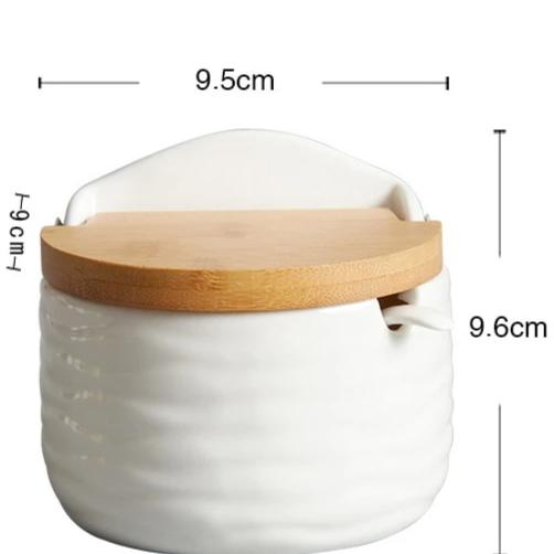 Ensemble de pots ronds en céramique