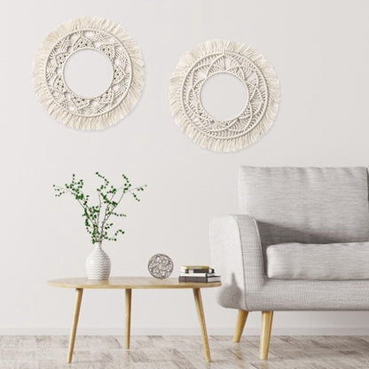 Décoration murale, attrape-rêve bohème en macramé