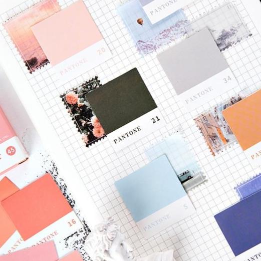Lot de 45 autocollants, couleurs Pantone