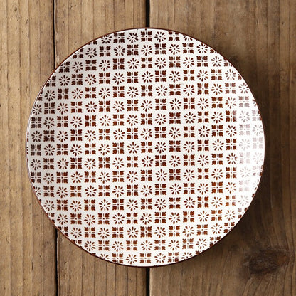 Assiette à motif, inspiration japonaise