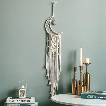 Décoration murale en macramé, attrape-rêve