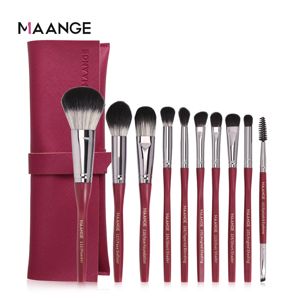 Set de 10 pinceaux Maange