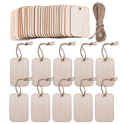 Lot d'étiquettes en bois pour cadeaux