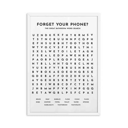 Toile "Forget your phone ?"