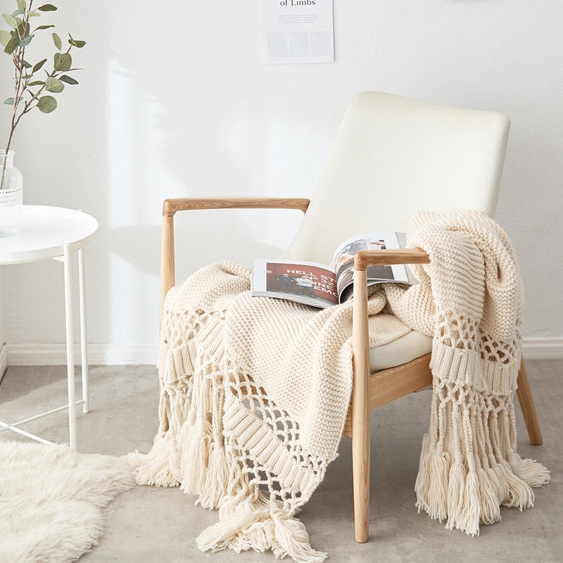 Couverture plaid bohème