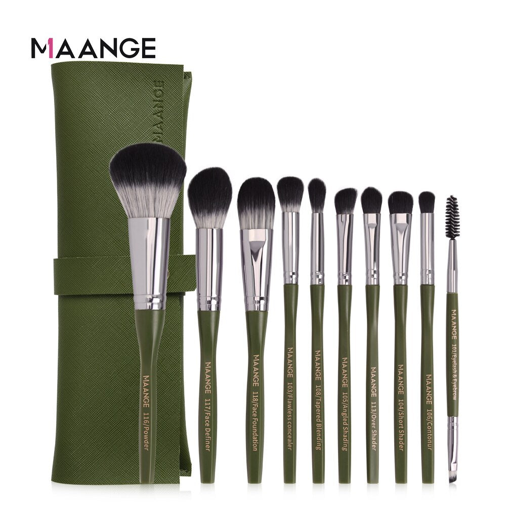 Set de 10 pinceaux Maange