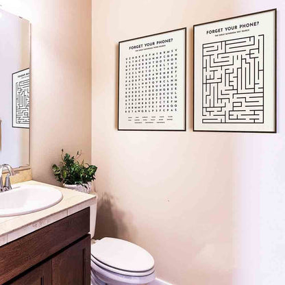 Toile "Forget your phone ?"