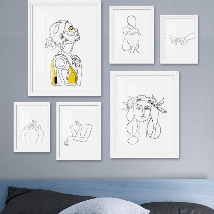 Toile "Simplicité linéaire"