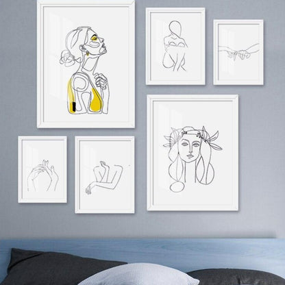 Toile "Simplicité linéaire"
