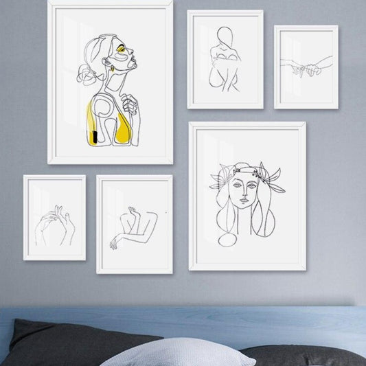 Toile "Simplicité linéaire"