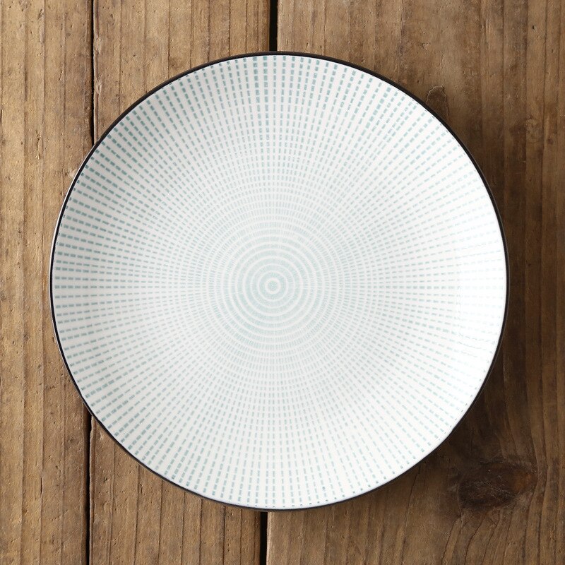 Assiette à motif, inspiration japonaise