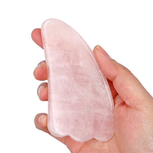 Gua Sha de Quartz rose