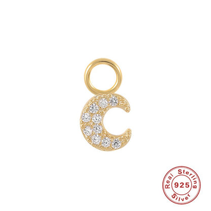 Boucle d'oreille en argent 925 et plaqué or