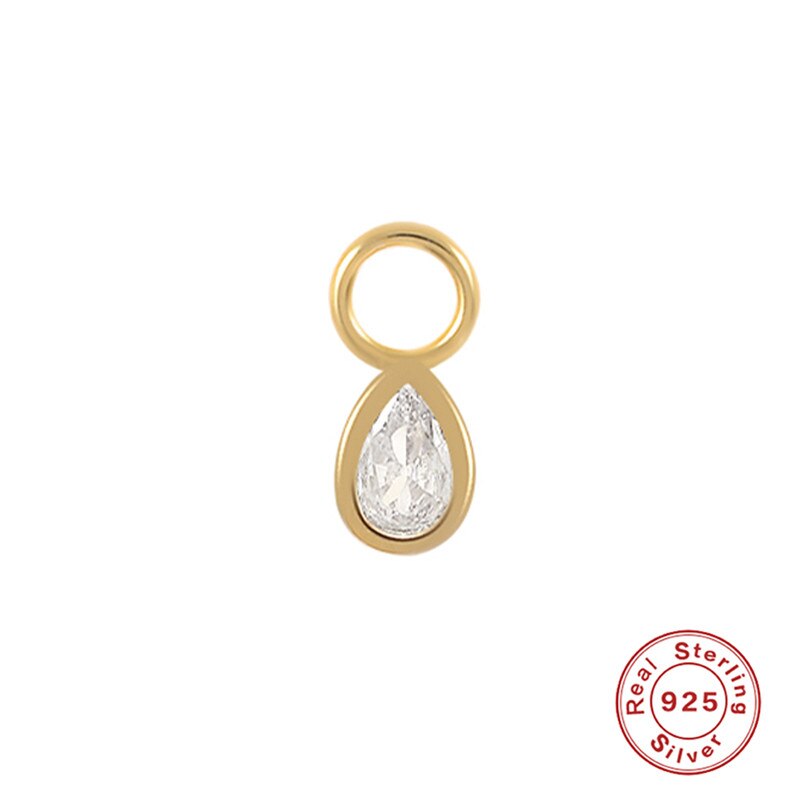 Boucle d'oreille en argent 925 et plaqué or