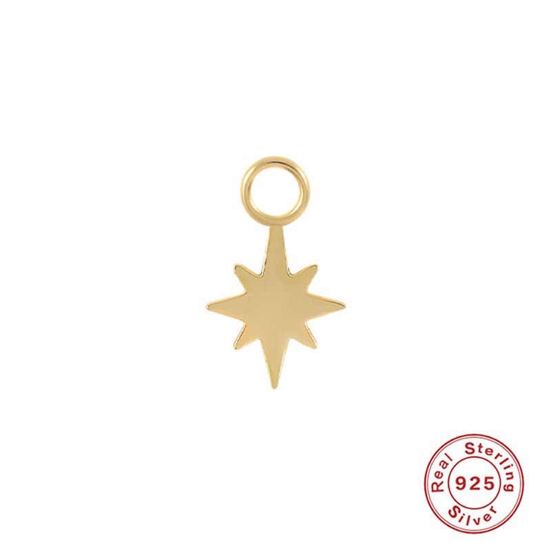 Boucle d'oreille en argent 925 et plaqué or