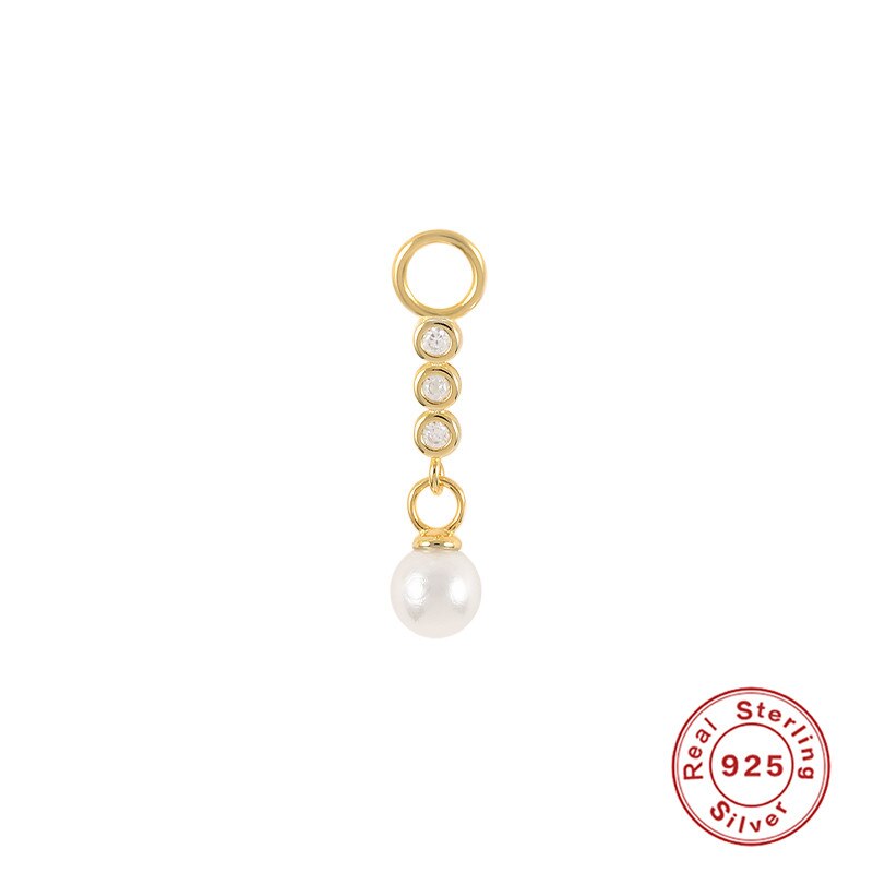 Boucle d'oreille en argent 925 et plaqué or