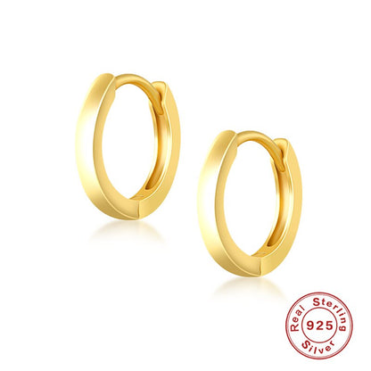 Boucle d'oreille en argent 925 et plaqué or