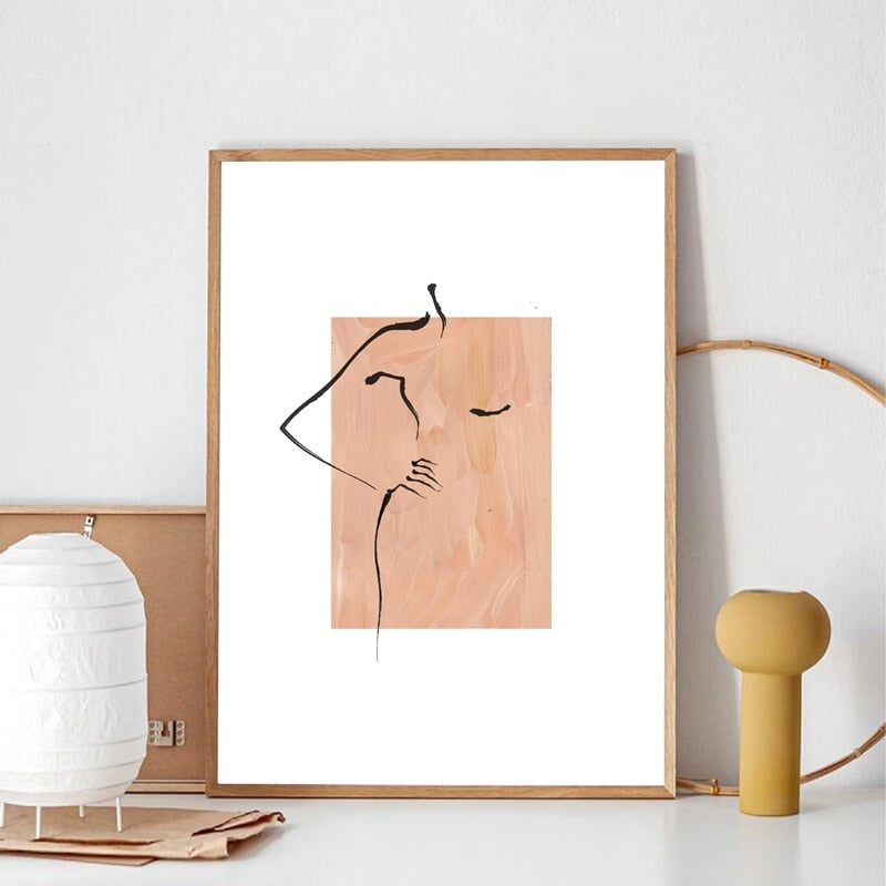 Toile "rectangle féminin"
