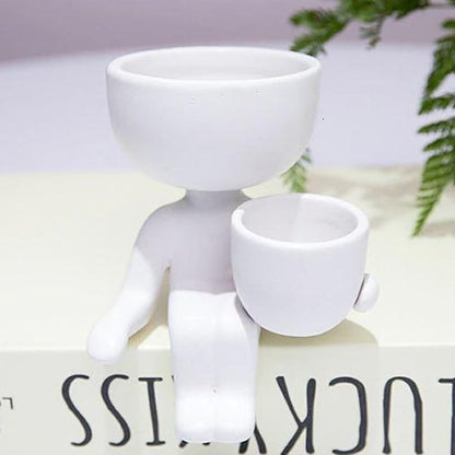 Pot de fleur, personnages