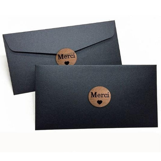 Lot de 500 autocollants "Merci"