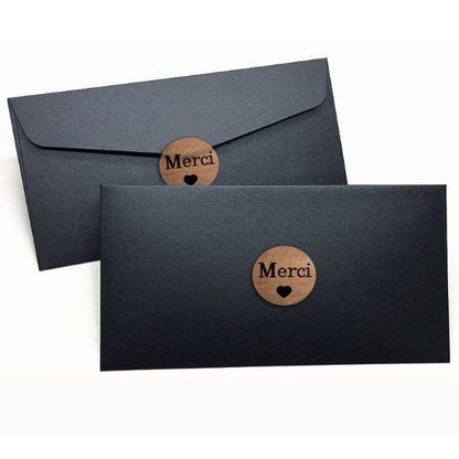Lot de 500 autocollants "Merci"