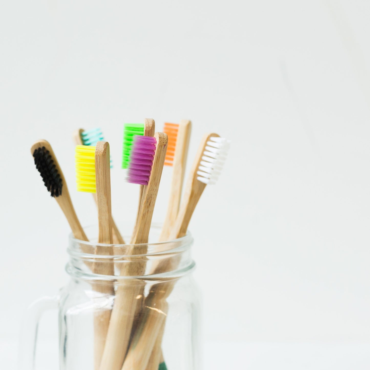 Lot de 10 brosses à dents en bambou, enfants ou adultes