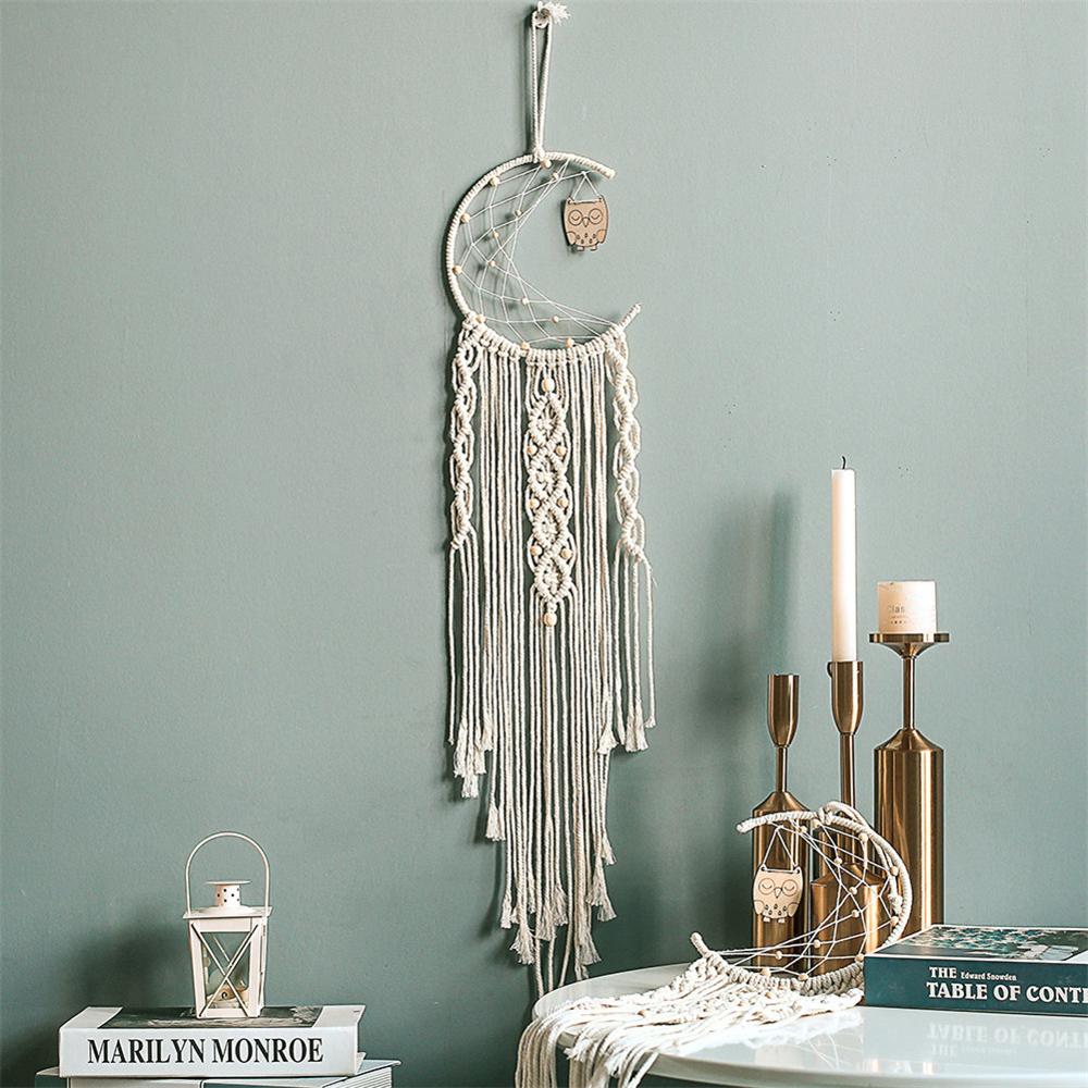 Décoration murale en macramé, attrape-rêve