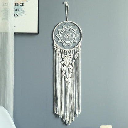 Décoration murale en macramé, attrape-rêve